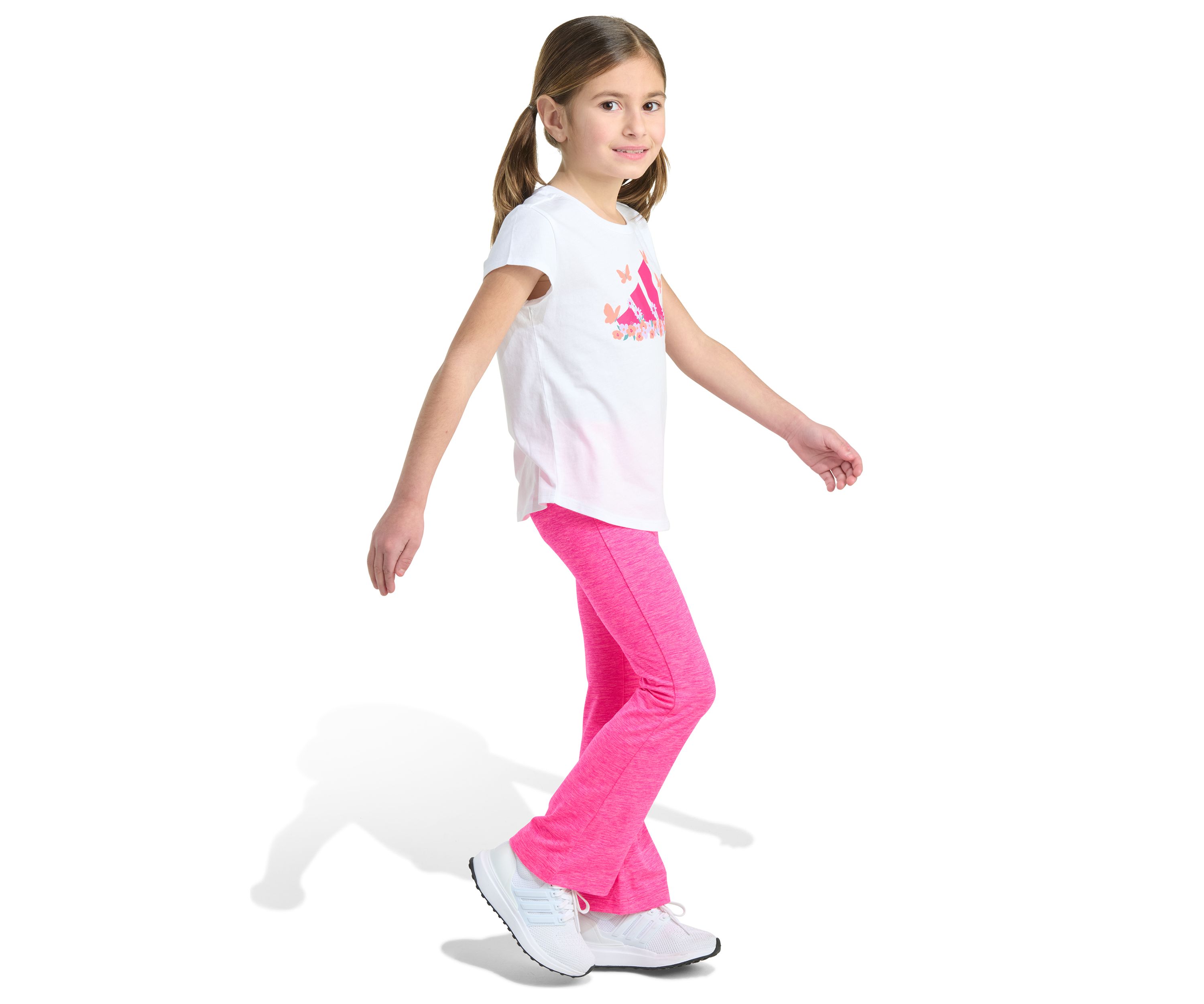 Girls 4-6x 2-Piece Short Sleeve T-Shirt and Flare Leg Pant Set