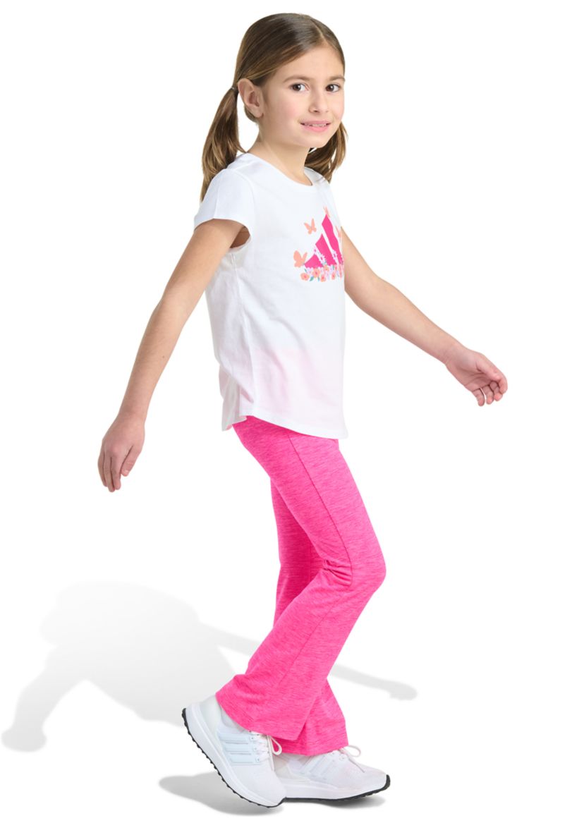 Girls 4-6x 2-Piece Short Sleeve T-Shirt and Flare Leg Pant Set