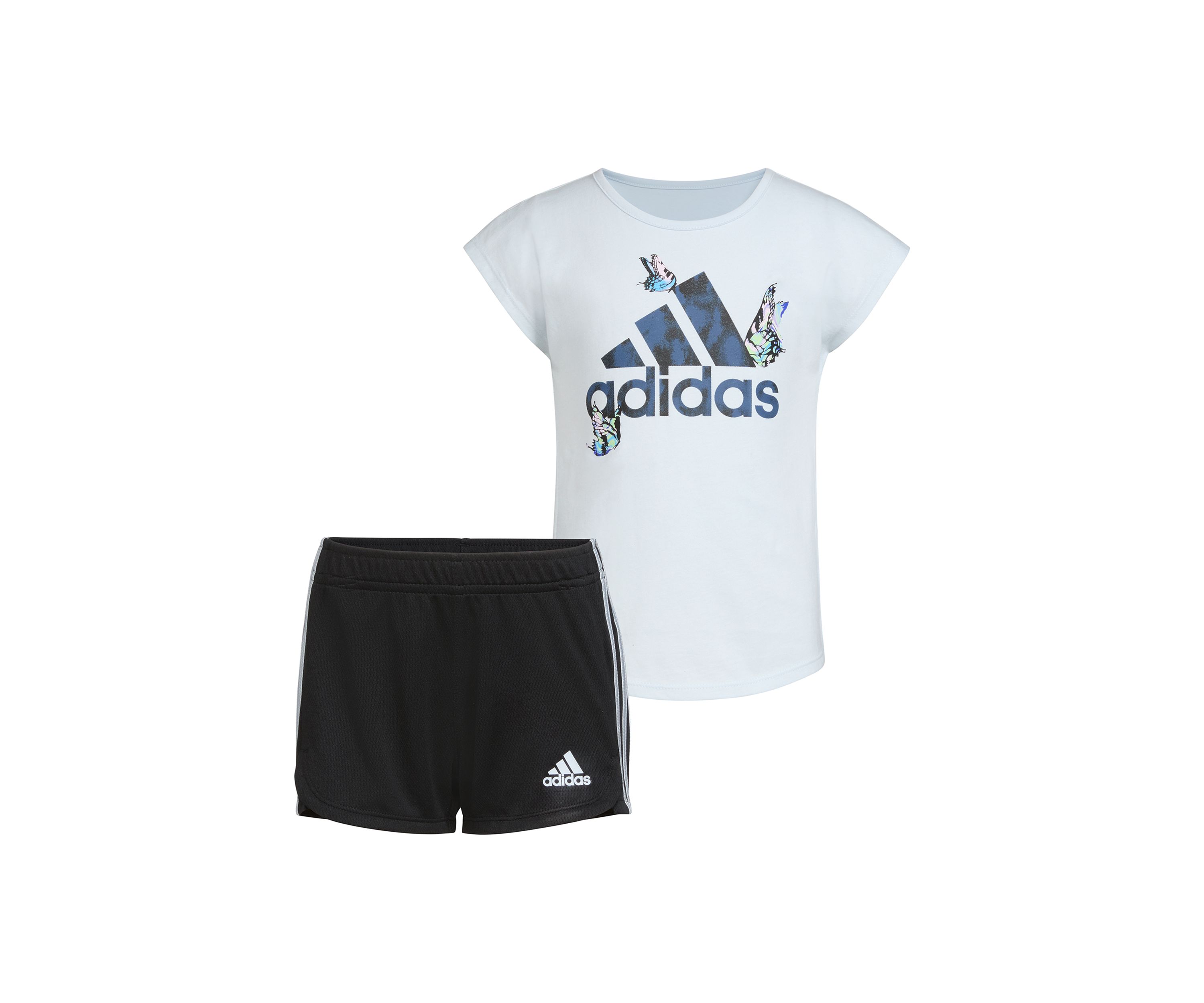 Girls 4-6x Block Letters Logo T-Shirt and Shorts Set