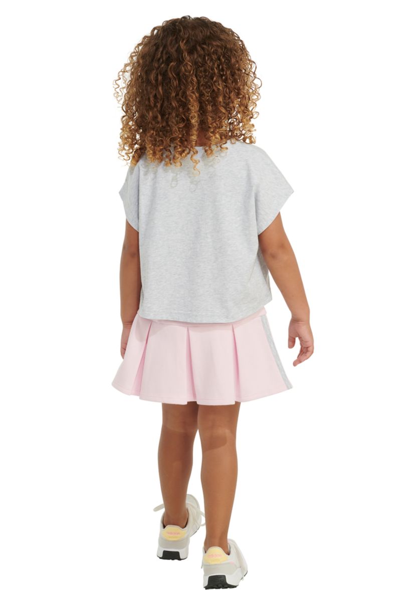 Girls 4-6x Short Sleeve Box Heather T-Shirt and Skort Set