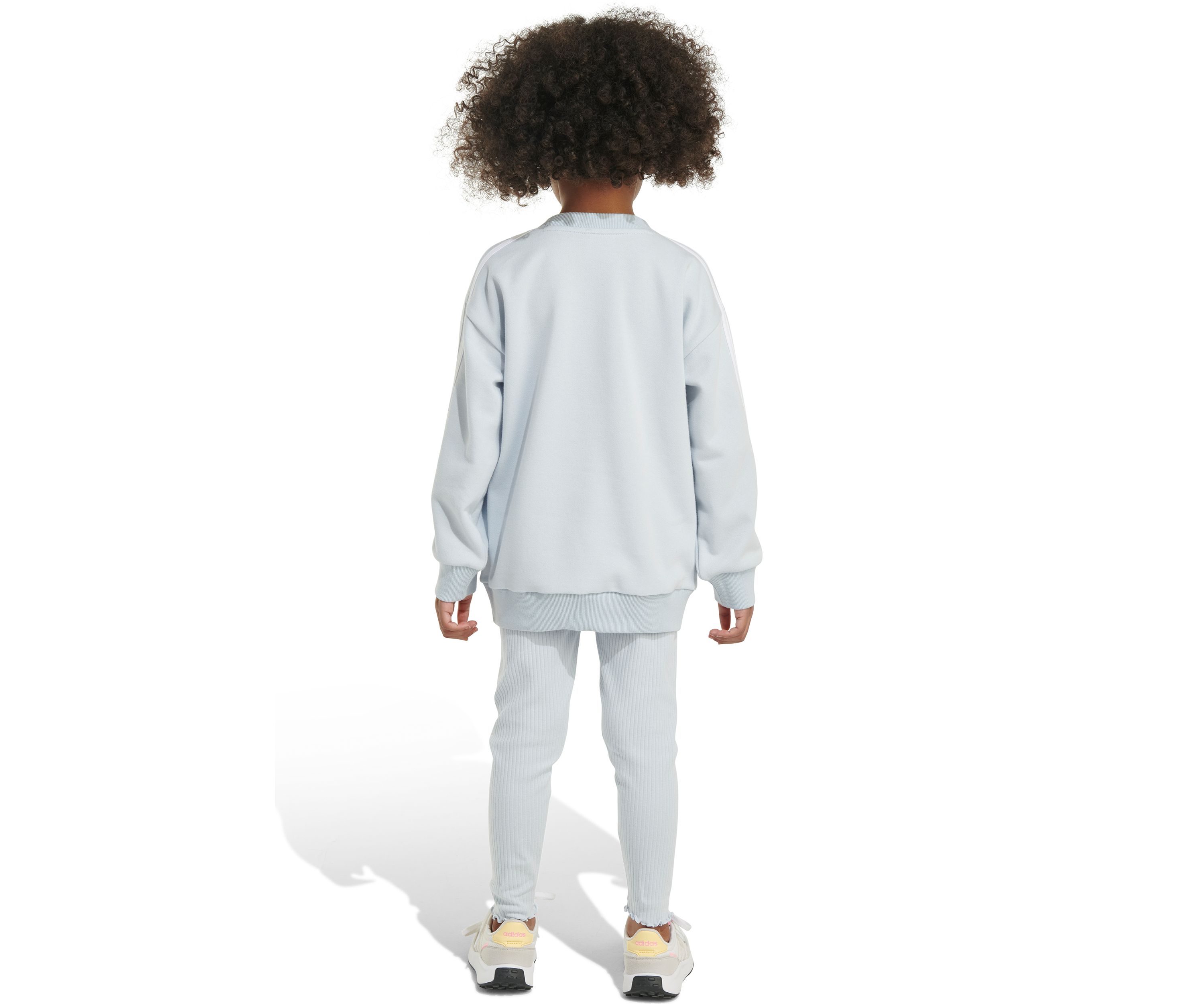 Girls 4-6x 2 Piece French Terry Crew Neck Pullover and Leggings Set