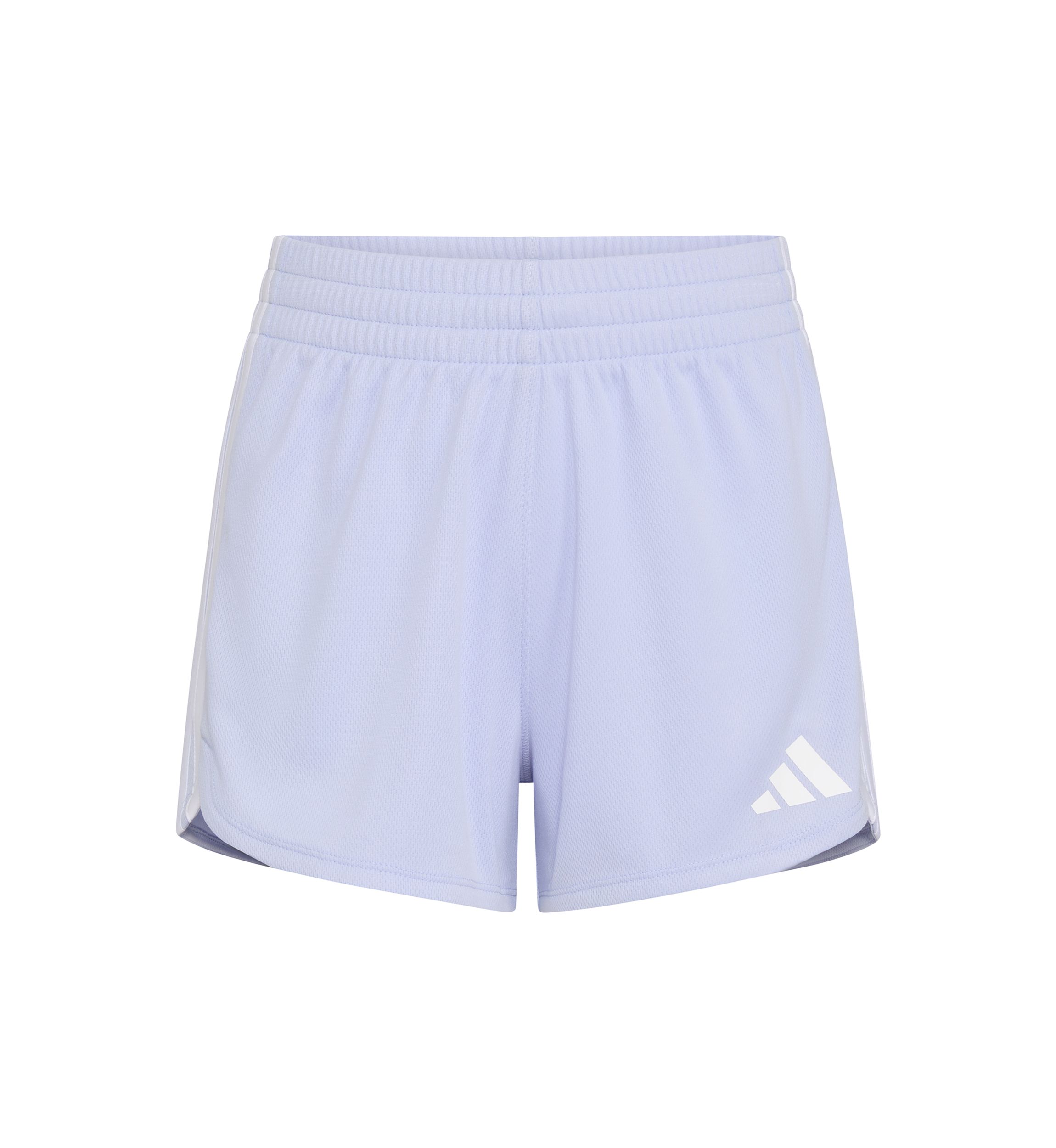 Girls 7-16 Elastic Waistband 3-Stripe Pacer Mesh Shorts