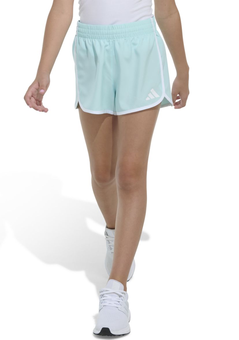 Girls 7-16 Elastic Waistband Woven Shorts with Binding
