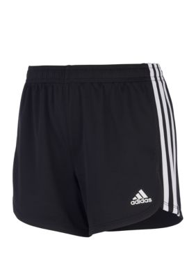 Girls 7-16 Three Stripe Mesh Shorts