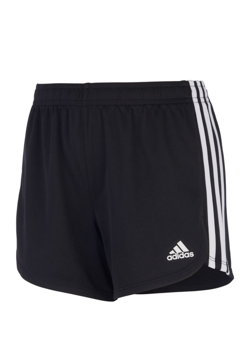 Girls 7-16 Three Stripe Mesh Shorts