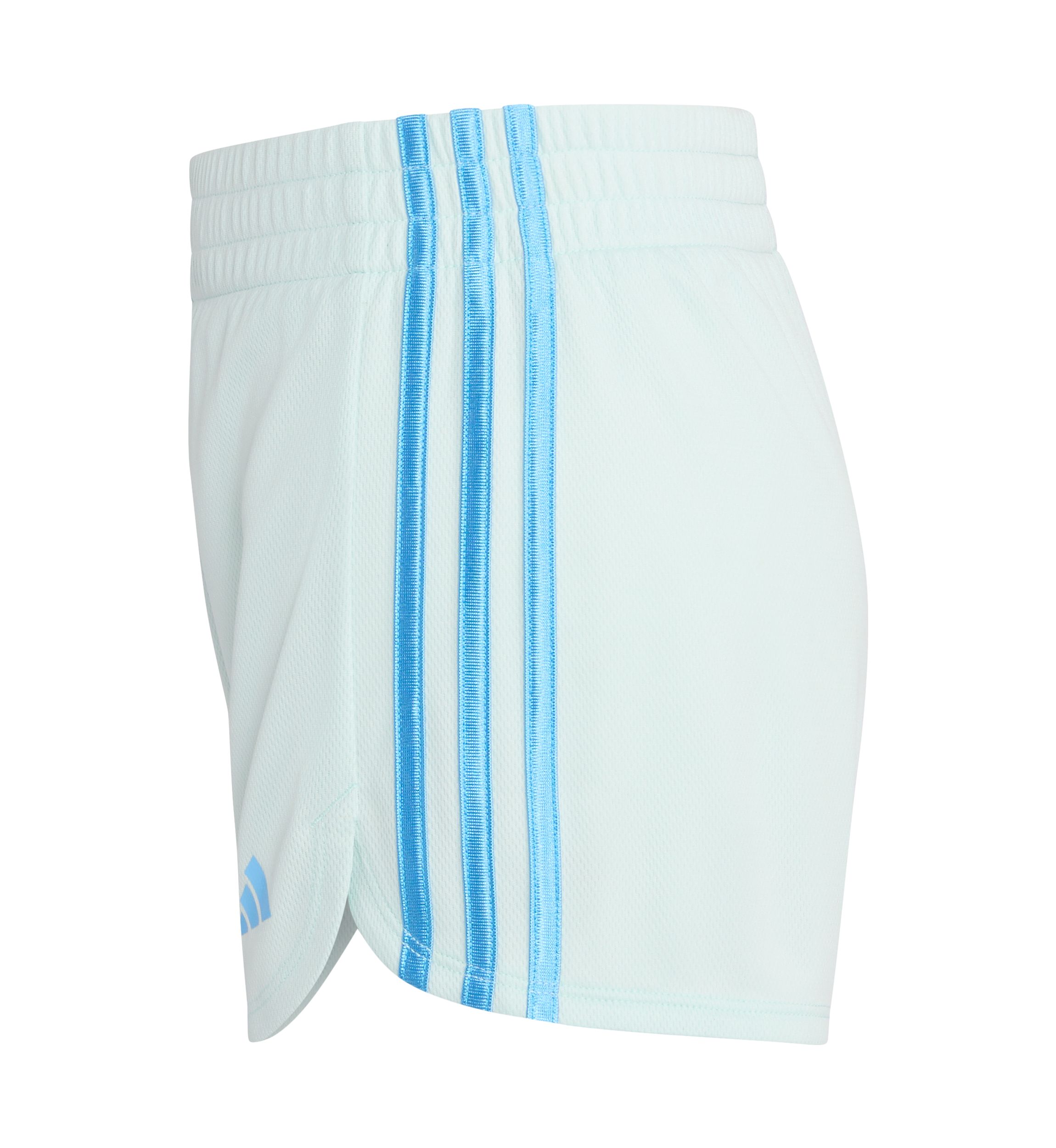 Girls 7-16 Elastic Waistband 3 Stripe Pacer Mesh Shorts