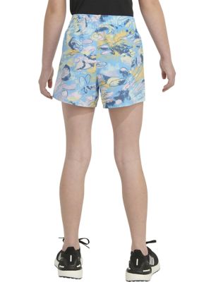 Girls 7-16 AEROREADY® Elastic Waistband Printed Woven Pacer Shorts