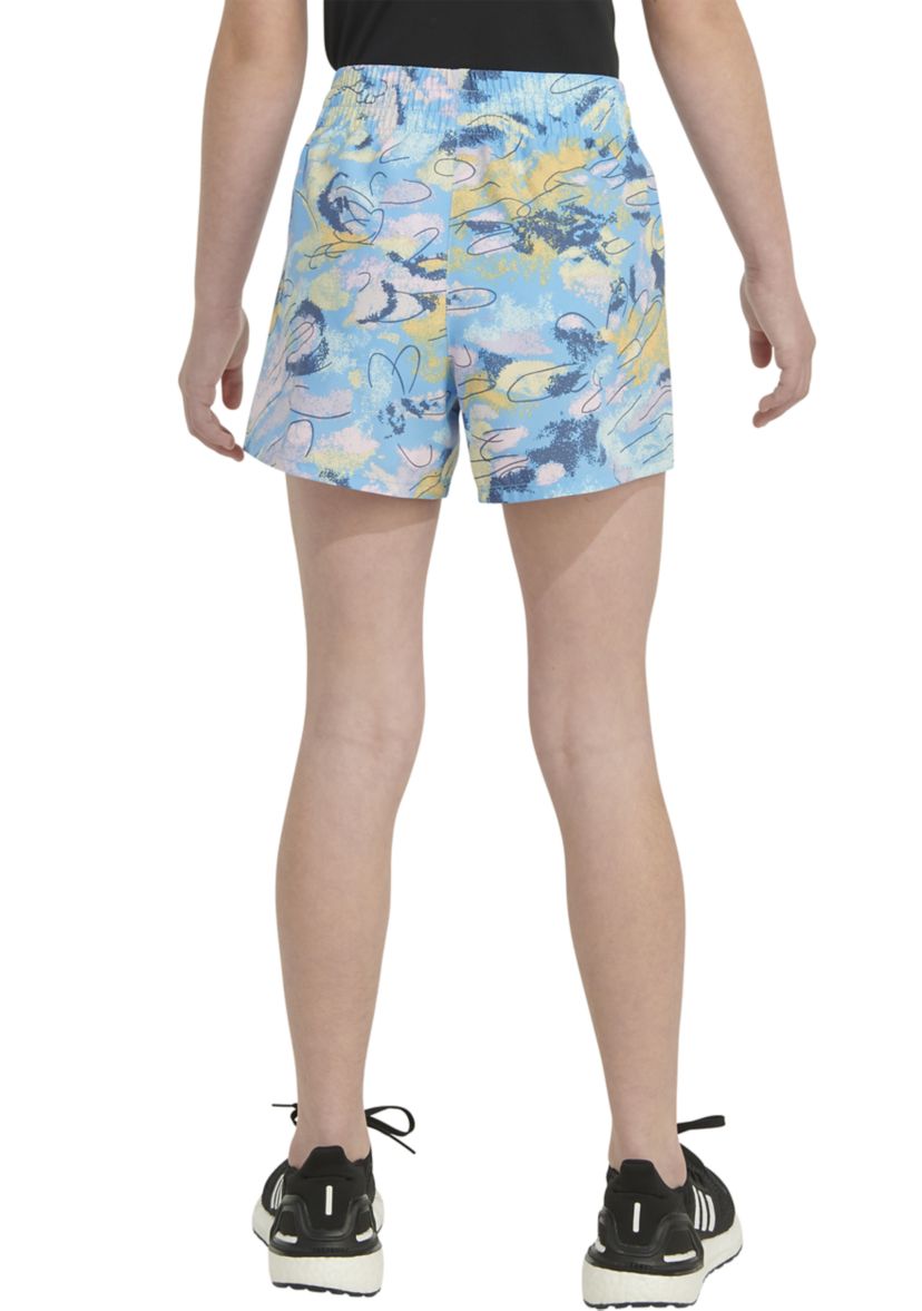 Girls 7-16 AEROREADY® Elastic Waistband Printed Woven Pacer Shorts