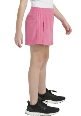 Girls 7-16 Elastic Waistband Terry Cloth All Day Shorts