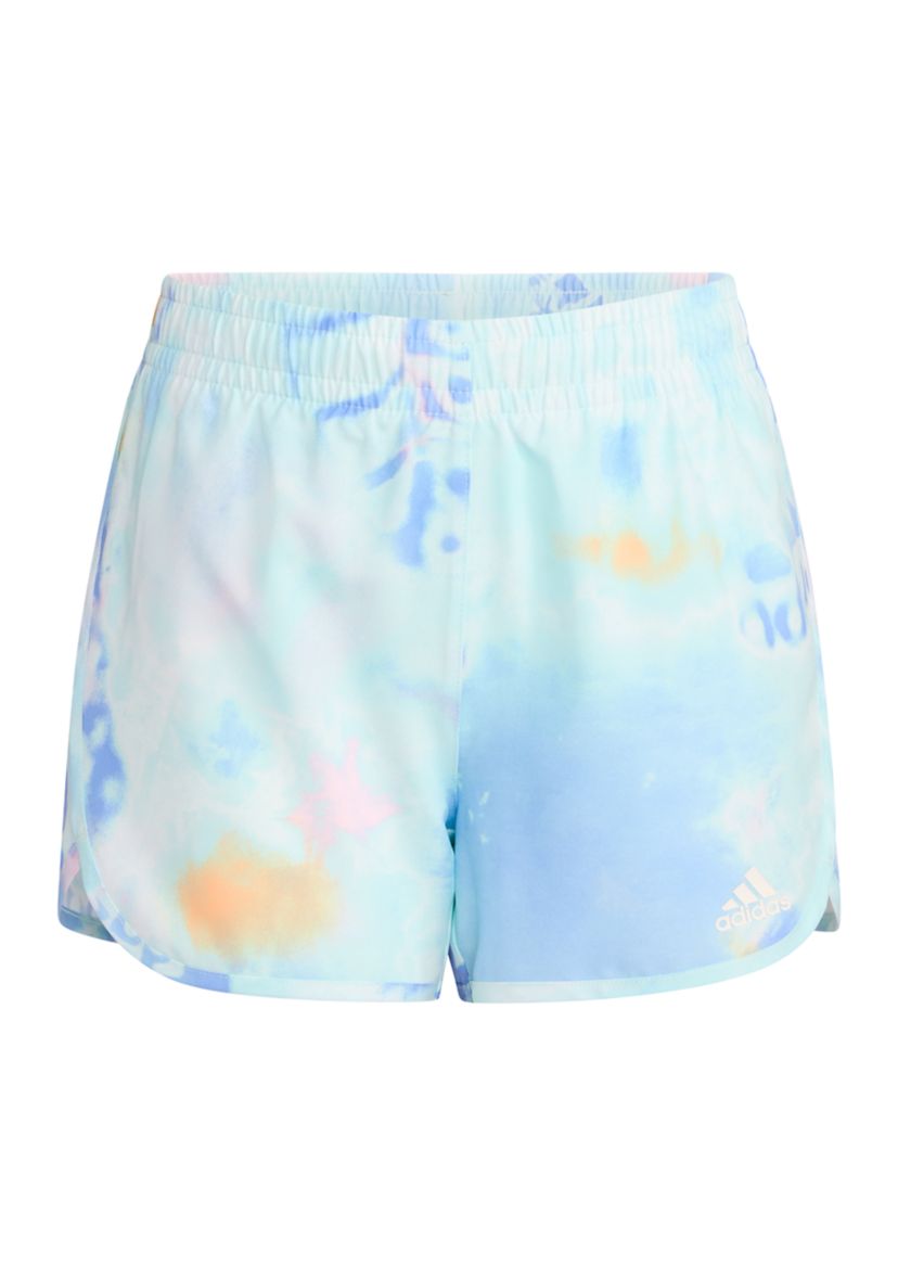 Girls 7-16 Elastic Waistband Printed Retro Woven Shorts