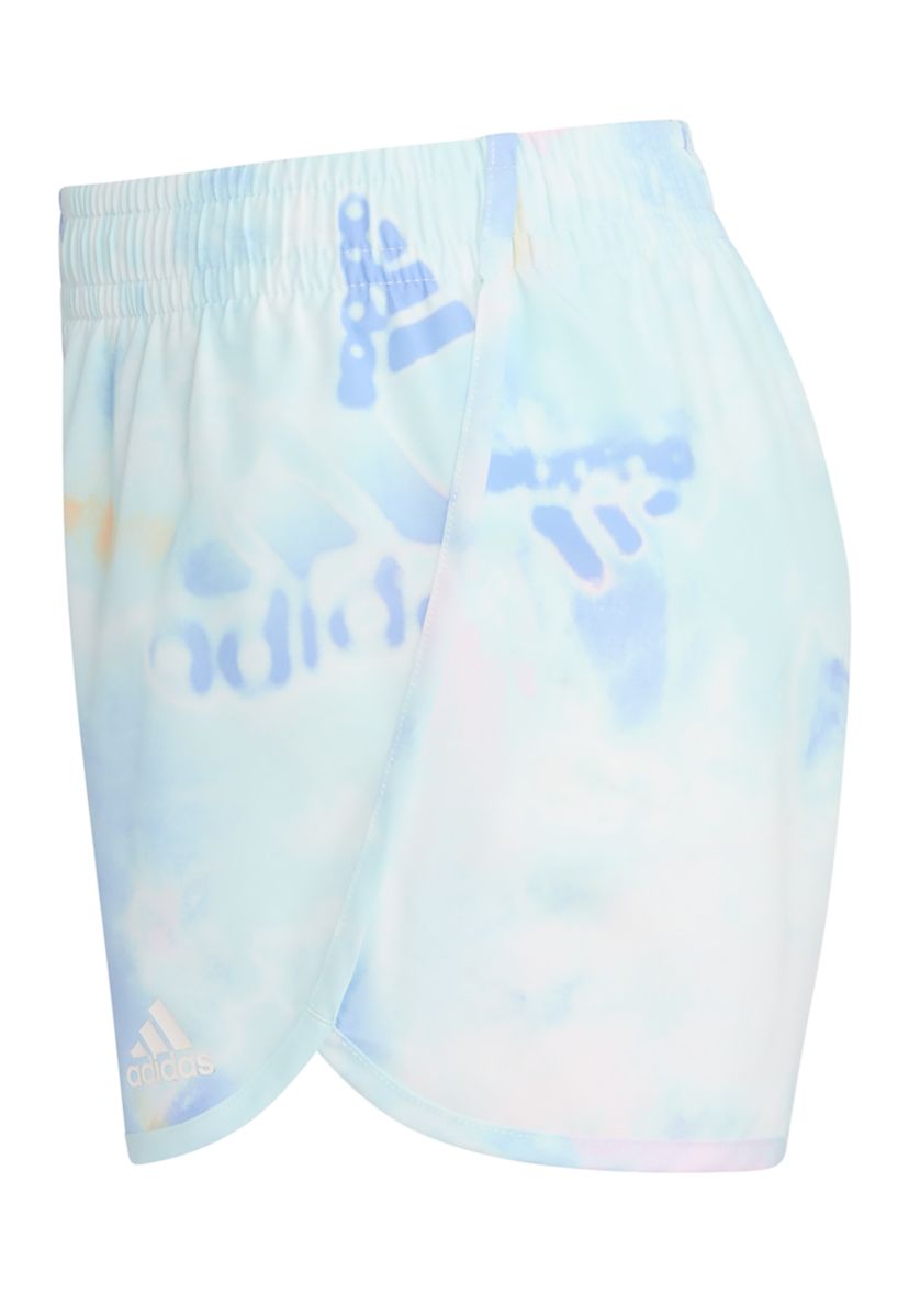 Girls 7-16 Elastic Waistband Printed Retro Woven Shorts