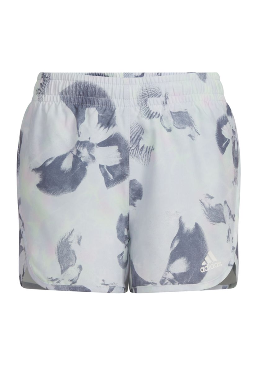 Girls 7-16 Elastic Waistband Printed Retro Woven Shorts