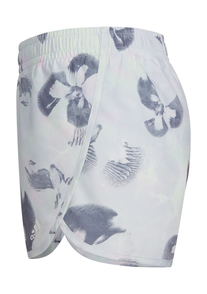 Girls 7-16 Elastic Waistband Printed Retro Woven Shorts
