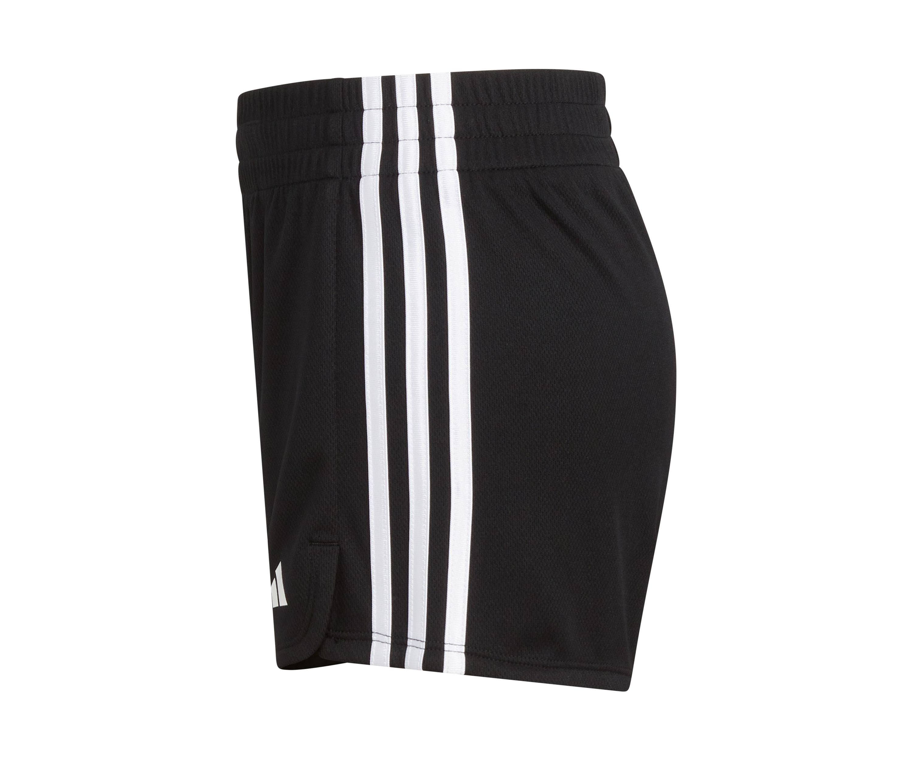 Girls 7-16 3 Stripe Pacer Mesh Shorts