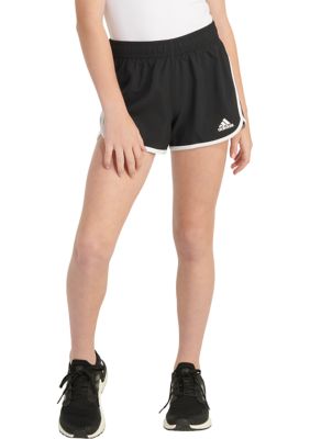 Girls 7-16 AEROREADY® Elastic Waistband Printed Woven Pacer Shorts