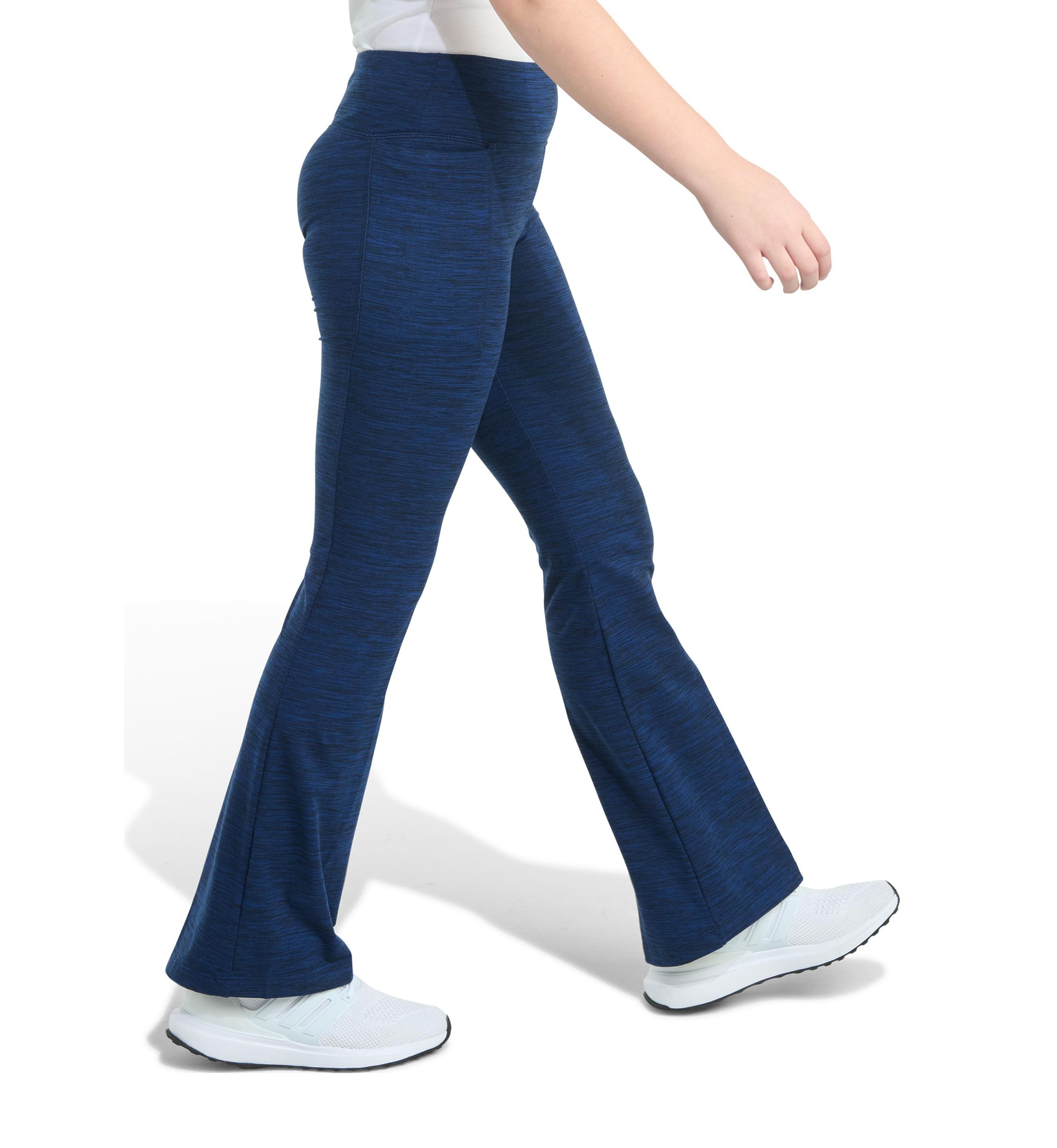 Girls 7-16 Mélange Flare Leg Pants