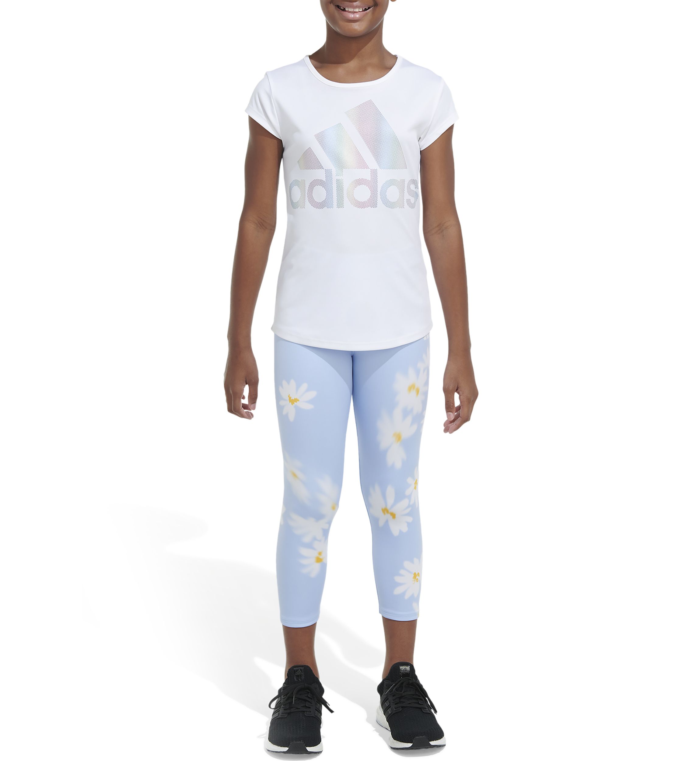 Girls 7-16 AEROREADY® Daisy Blur 7/8 Tights