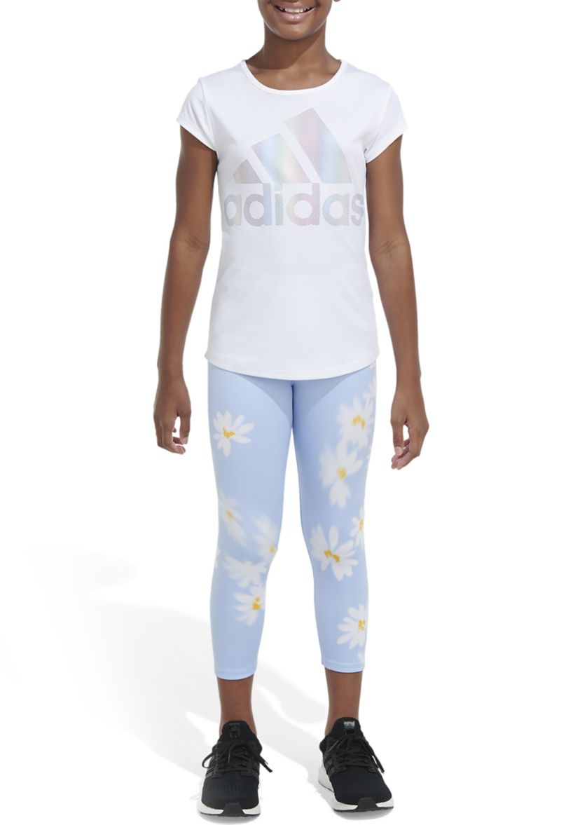 Girls 7-16 AEROREADY® Daisy Blur 7/8 Tights