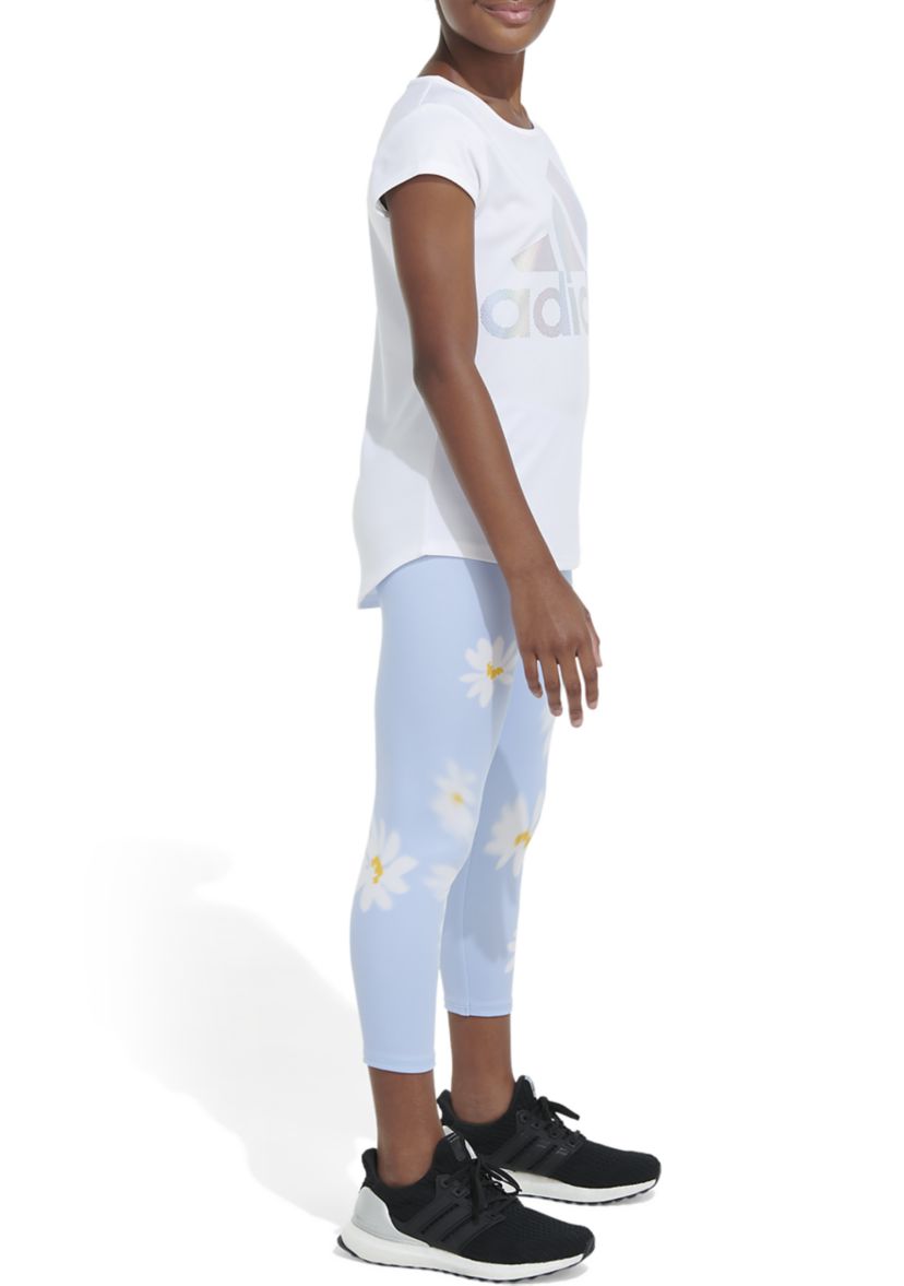 Girls 7-16 AEROREADY® Daisy Blur 7/8 Tights