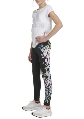 Girls 7-16 AEROREADY® "Floral" Sublimated Legging - Extended