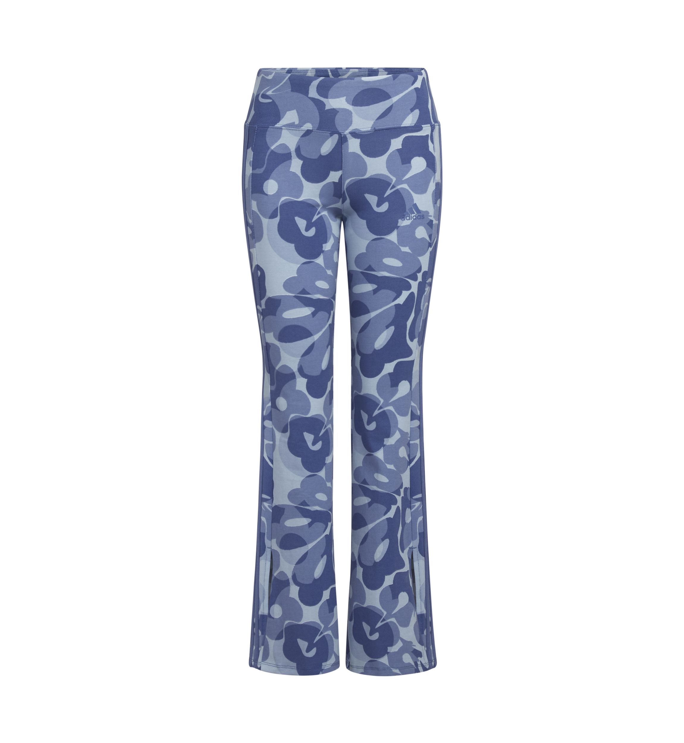 Girls 7-16 3-Stripe Printed Flare Leg Pants