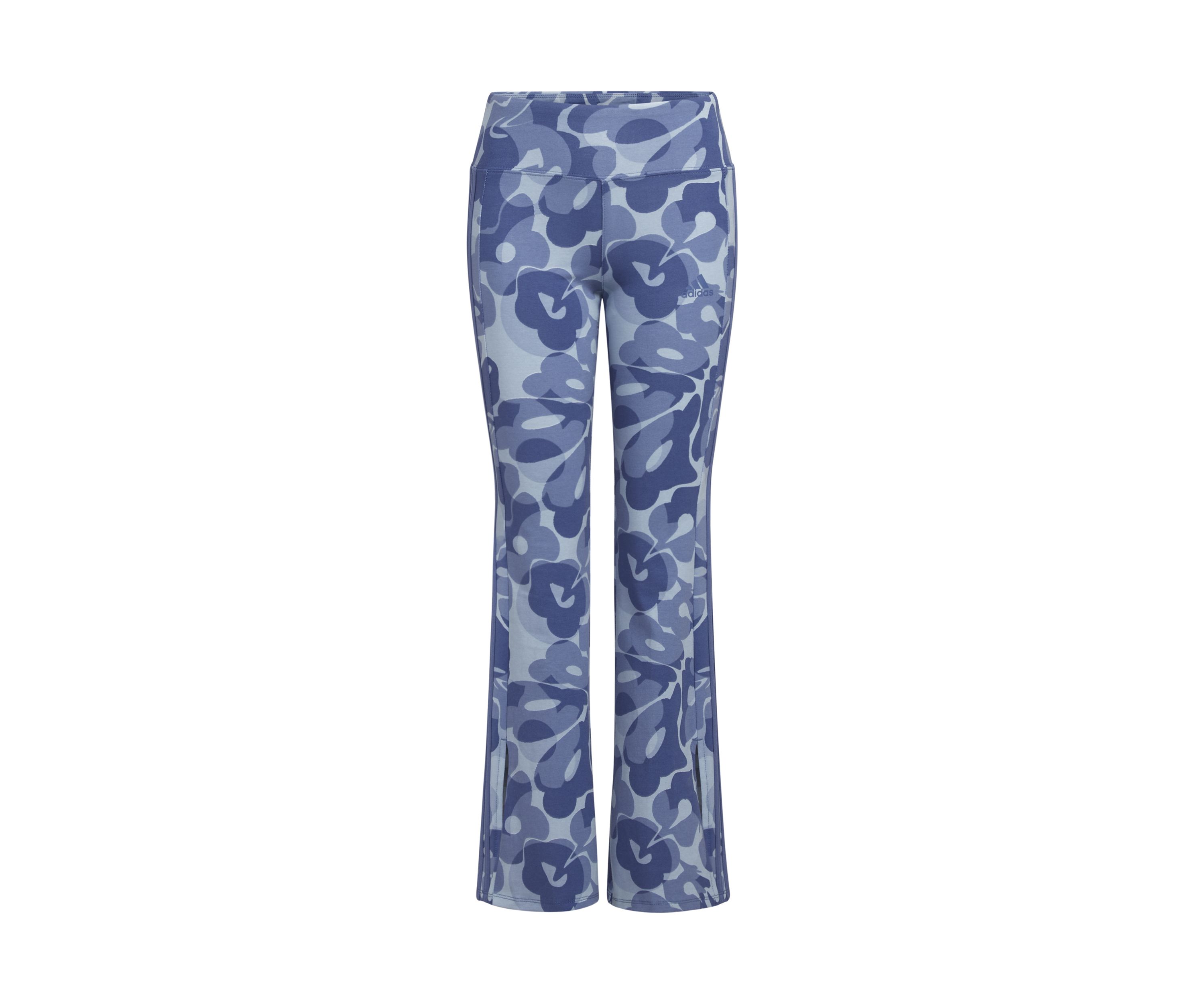 Girls 7-16 3-Stripe Printed Flare Leg Pants