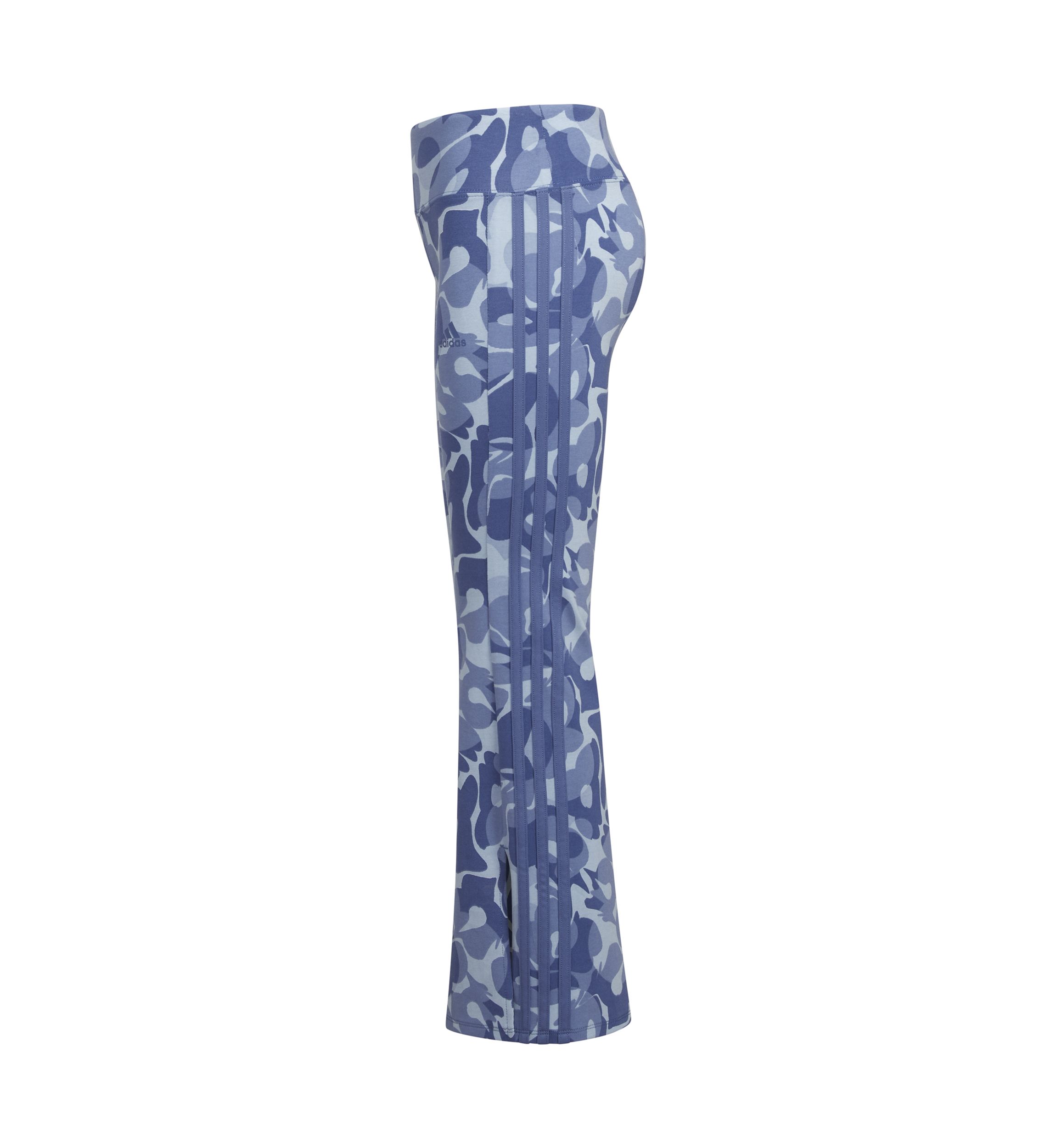 Girls 7-16 3-Stripe Printed Flare Leg Pants