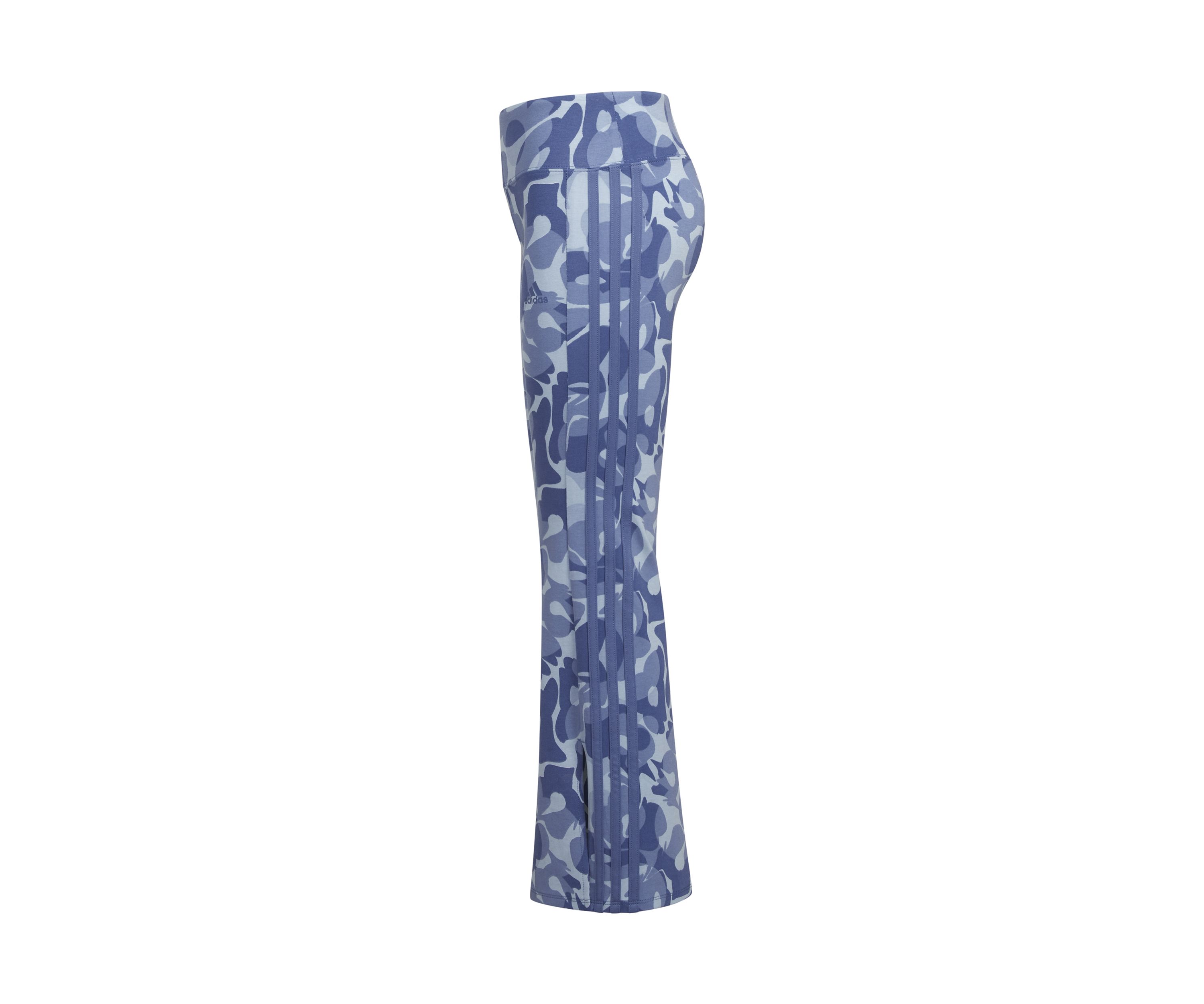 Girls 7-16 3-Stripe Printed Flare Leg Pants