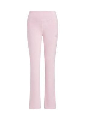 Girls 7-16 Detached Waistband Vented Velour Flared Leg Pants