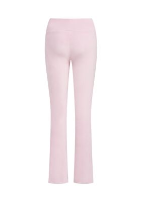 Girls 7-16 Detached Waistband Vented Velour Flared Leg Pants