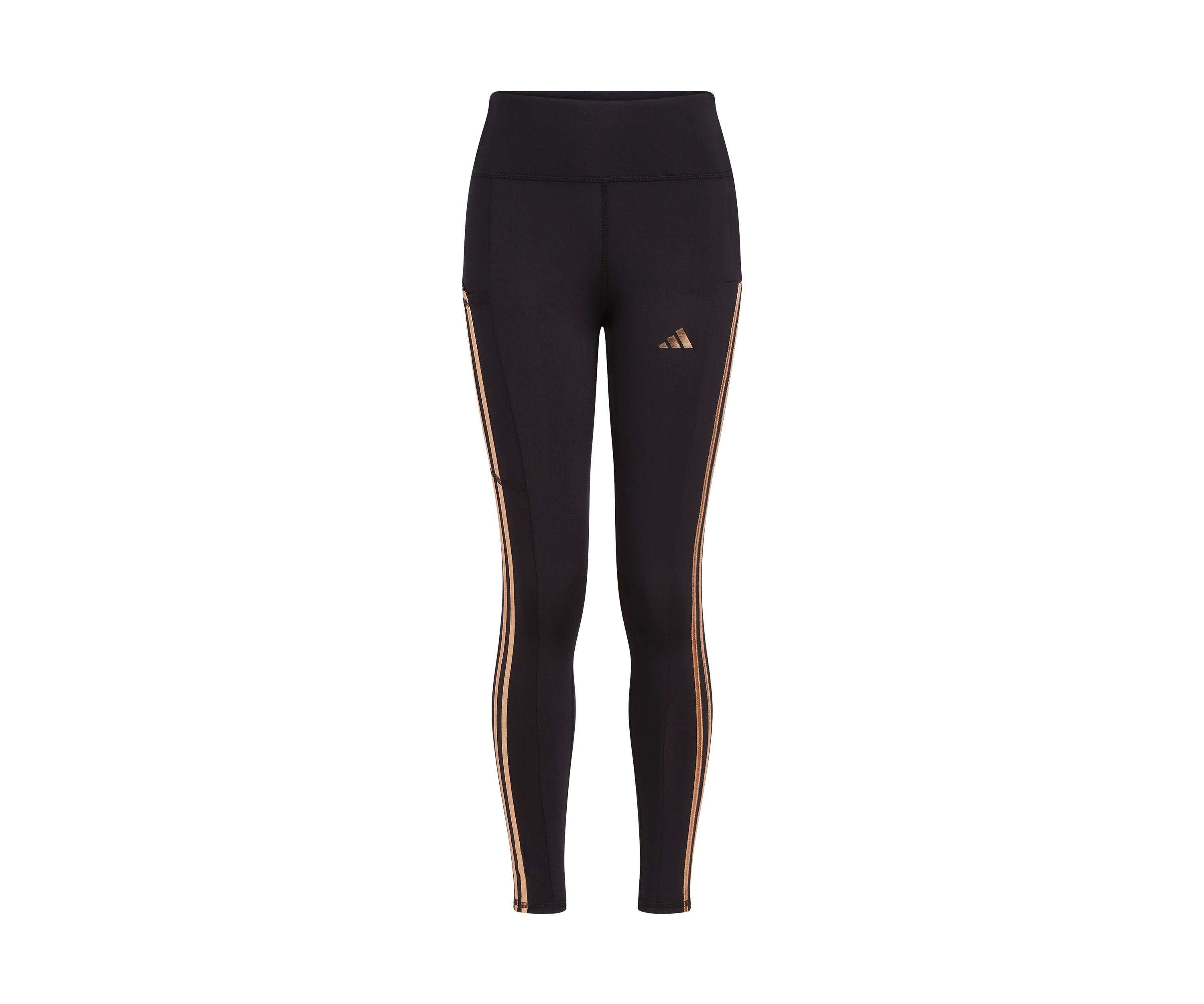 Girls 7-16 3 Stripe Cozy Leggings with Cellphone Pocket - Extended Size