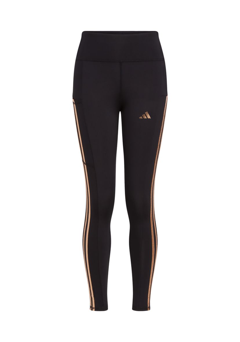 Girls 7-16 3 Stripe Cozy Leggings with Cellphone Pocket - Extended Size