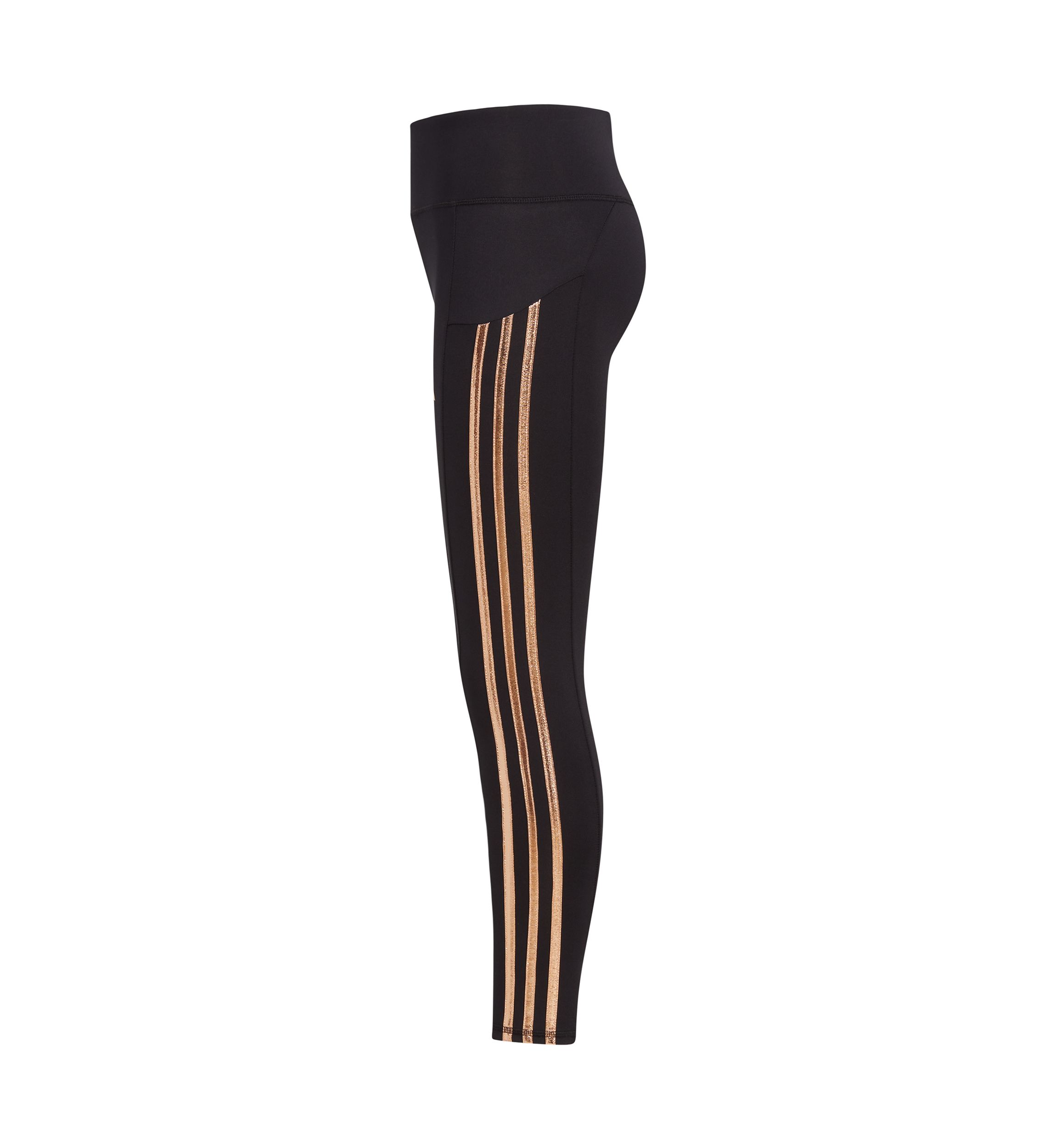 Girls 7-16 3 Stripe Cozy Leggings with Cellphone Pocket - Extended Size