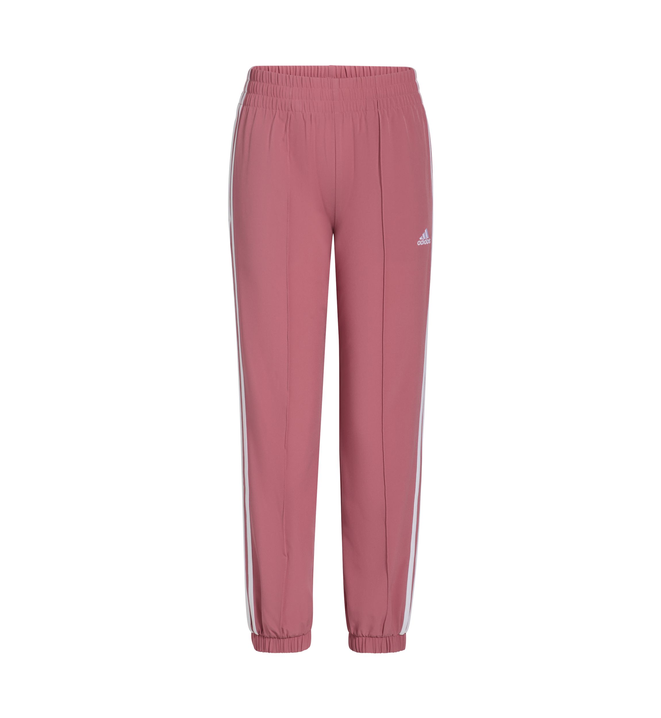 Girls 7-16 Elastic Waistband Woven 3 Stripe Jogger Pants