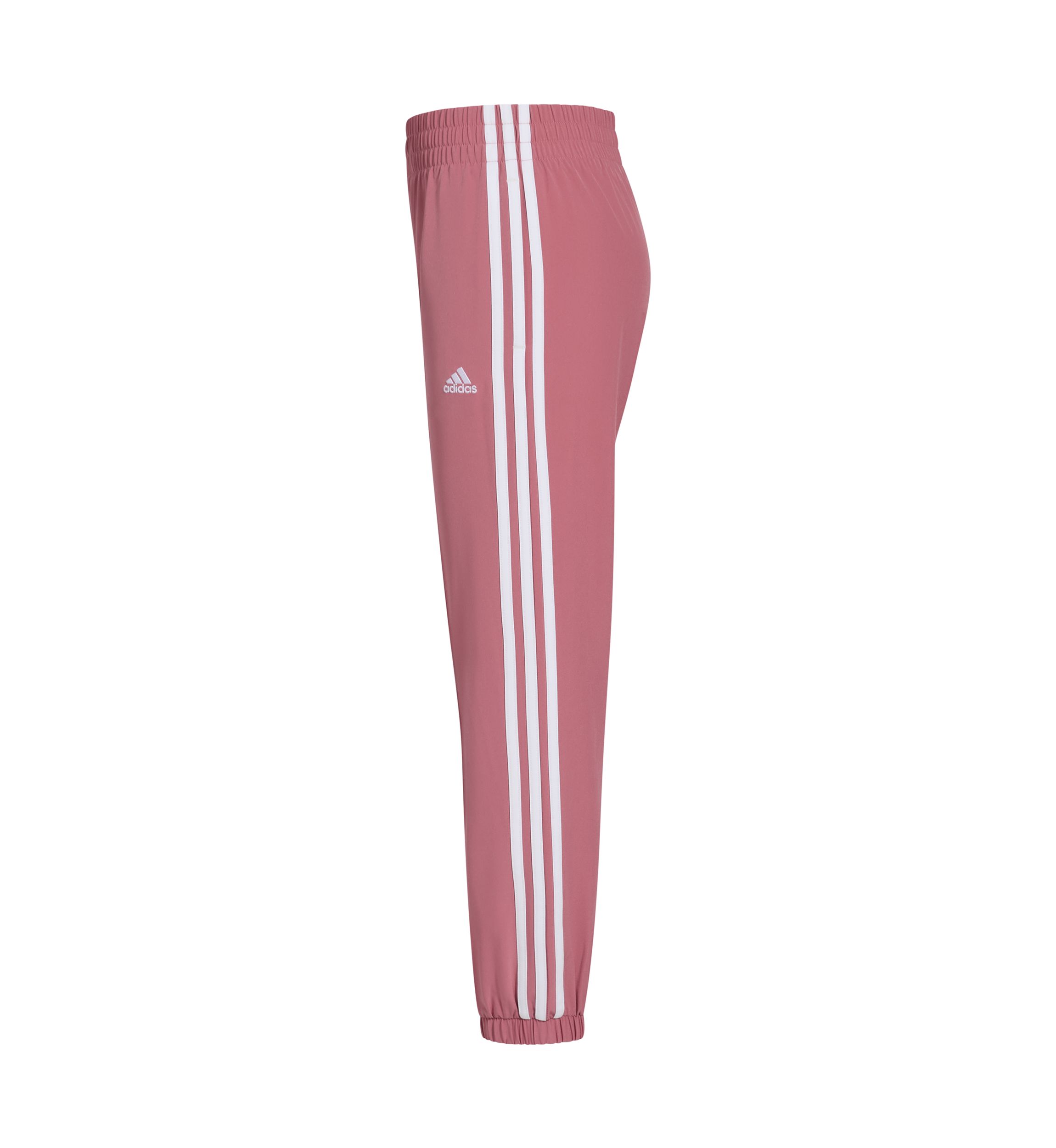Girls 7-16 Elastic Waistband Woven 3 Stripe Jogger Pants