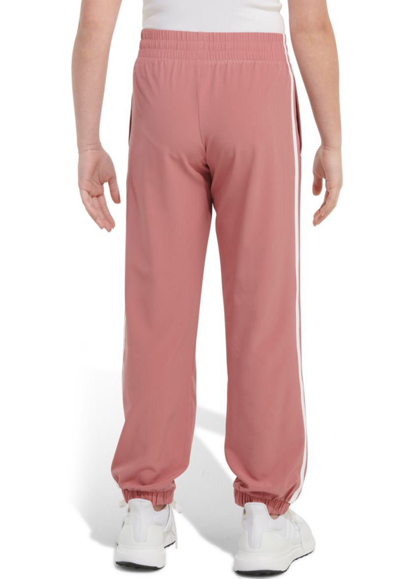 Girls 7-16 Elastic Waistband Woven 3 Stripe Jogger Pants