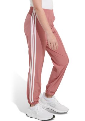 Girls 7-16 Elastic Waistband Woven 3 Stripe Jogger Pants