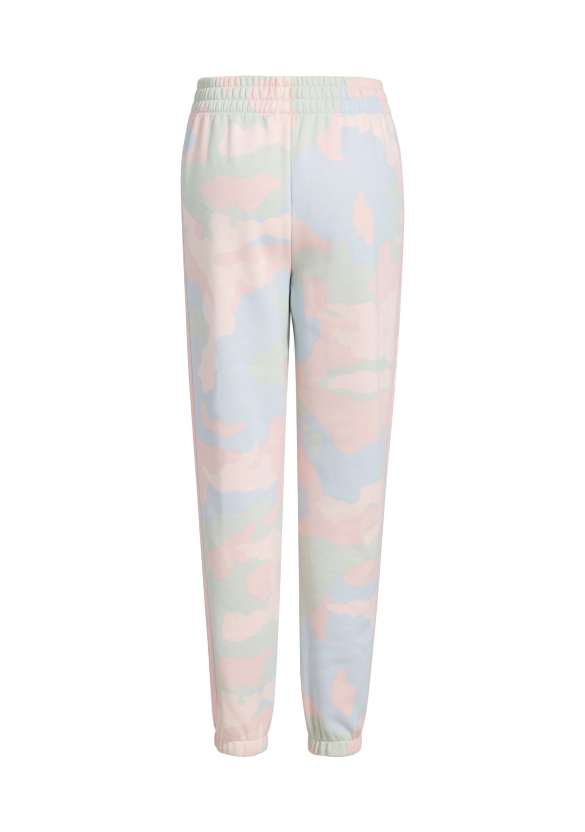 Girls 7-16 Elastic Waistband 3 Stripe Printed Fleece Jogger Pants