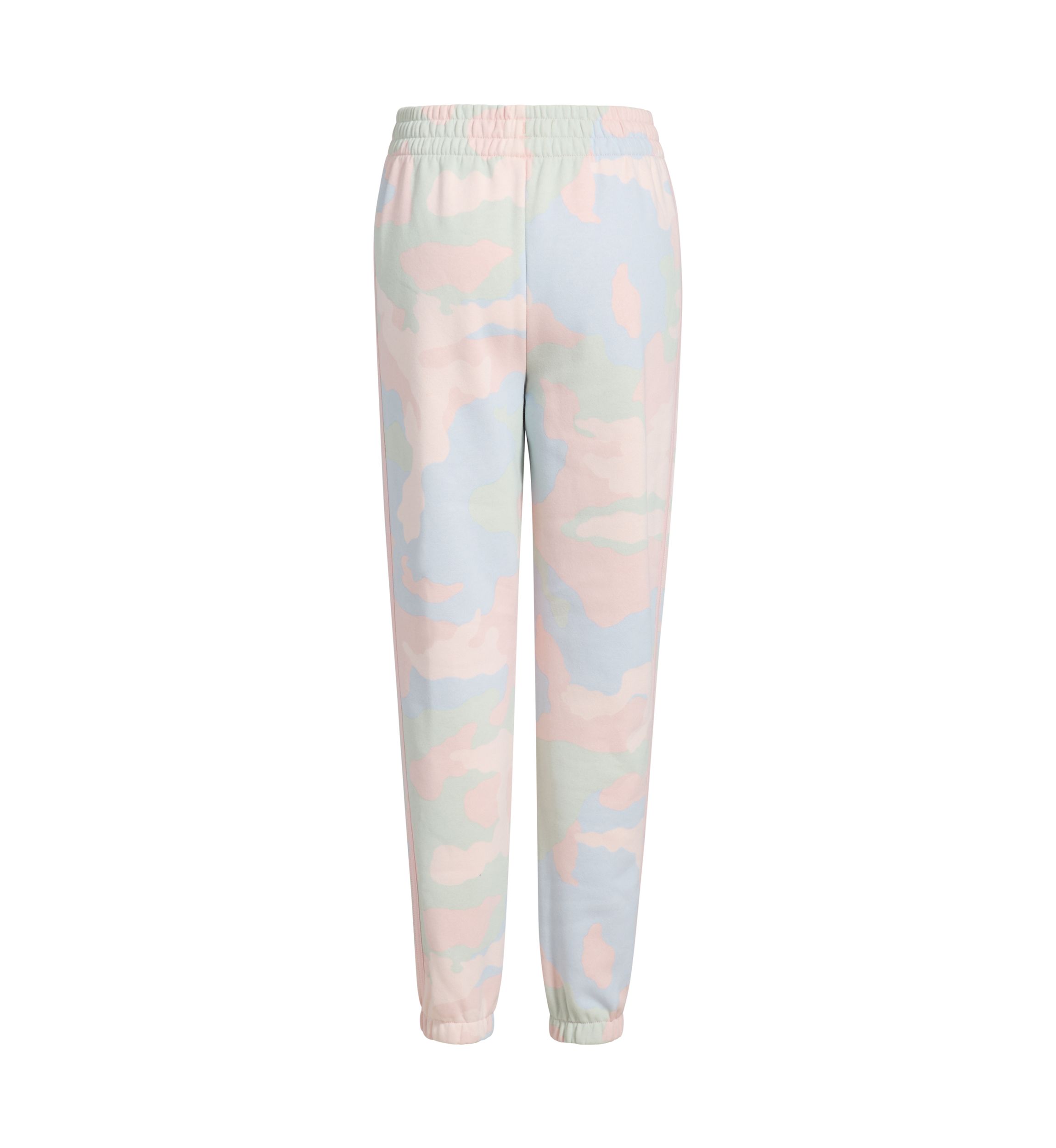Girls 7-16 Elastic Waistband 3 Stripe Printed Fleece Jogger Pants