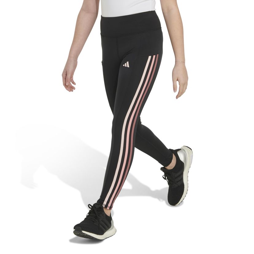Girls 7-16 AEROREADY® Three Stripe Cellphone Pocket Leggings