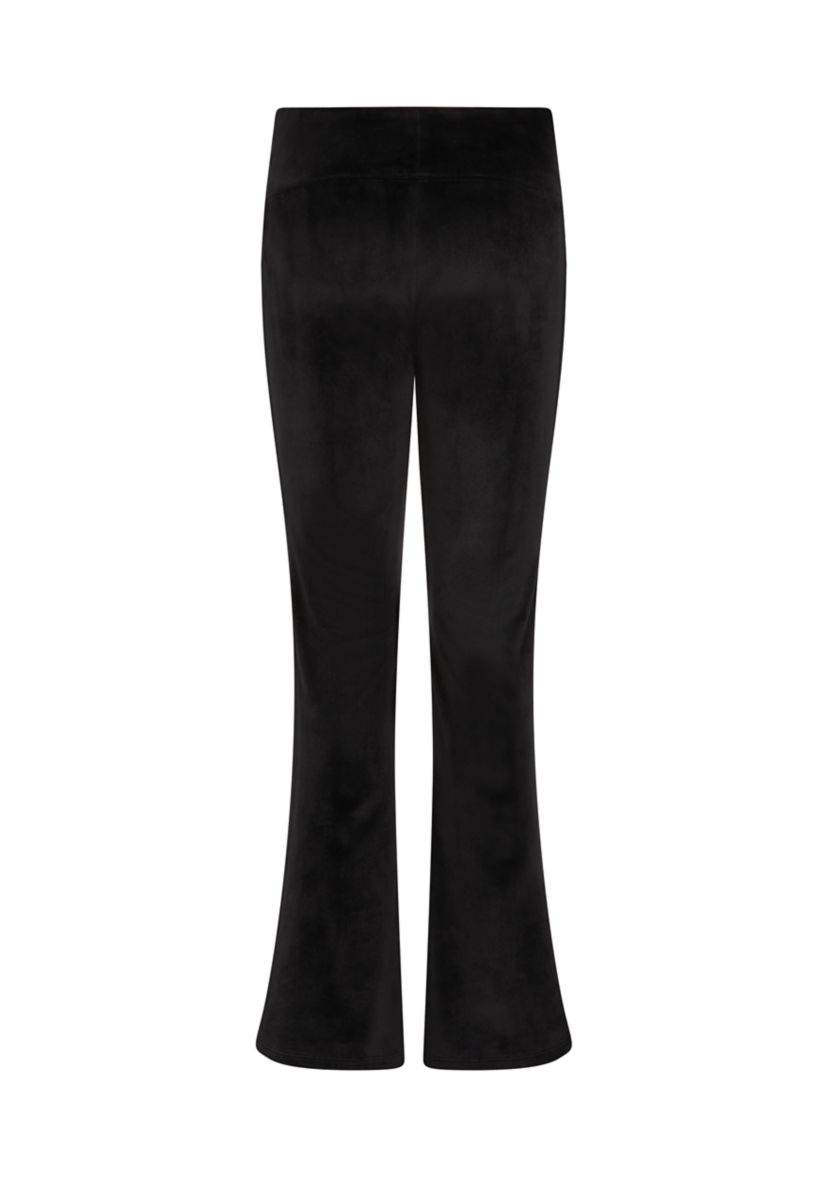Girls 7-16 Rib Velour Vented Flare Leg Pants