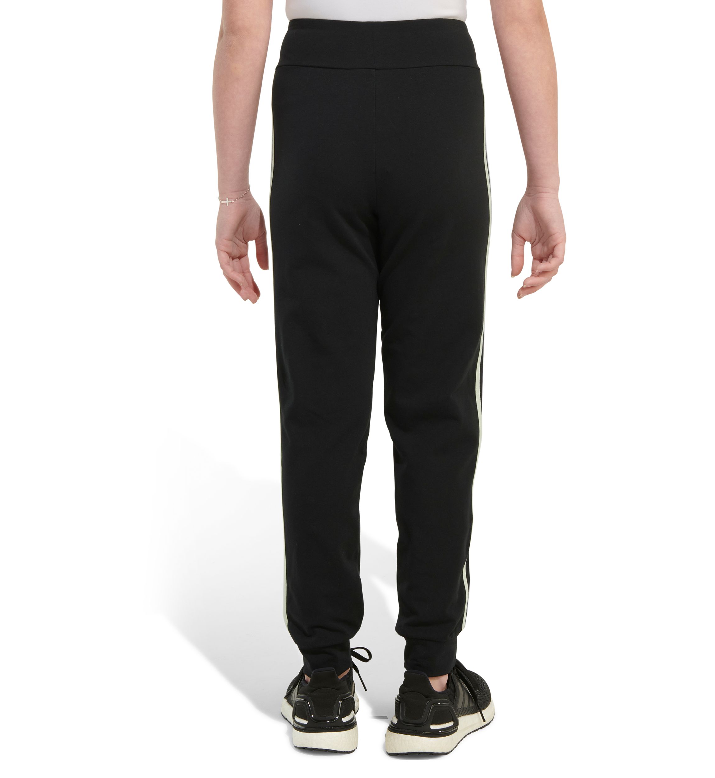 Girls 7-16 3-Stripe Cuffed Jersey Joggers