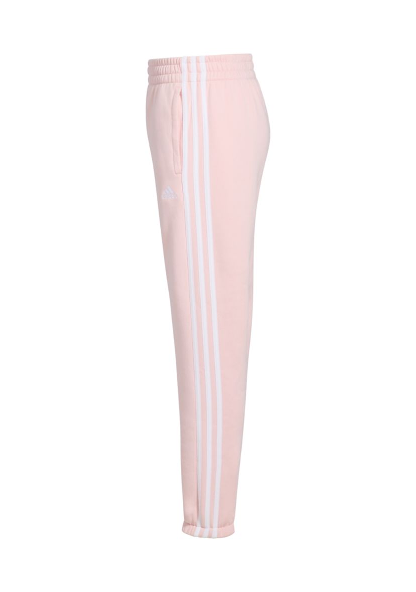 Girls 7-16 3 Stripe Cotton Fleece Joggers - Extended Size