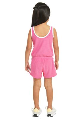 Girls 4-6x Sleeveless Terry Cloth Romper