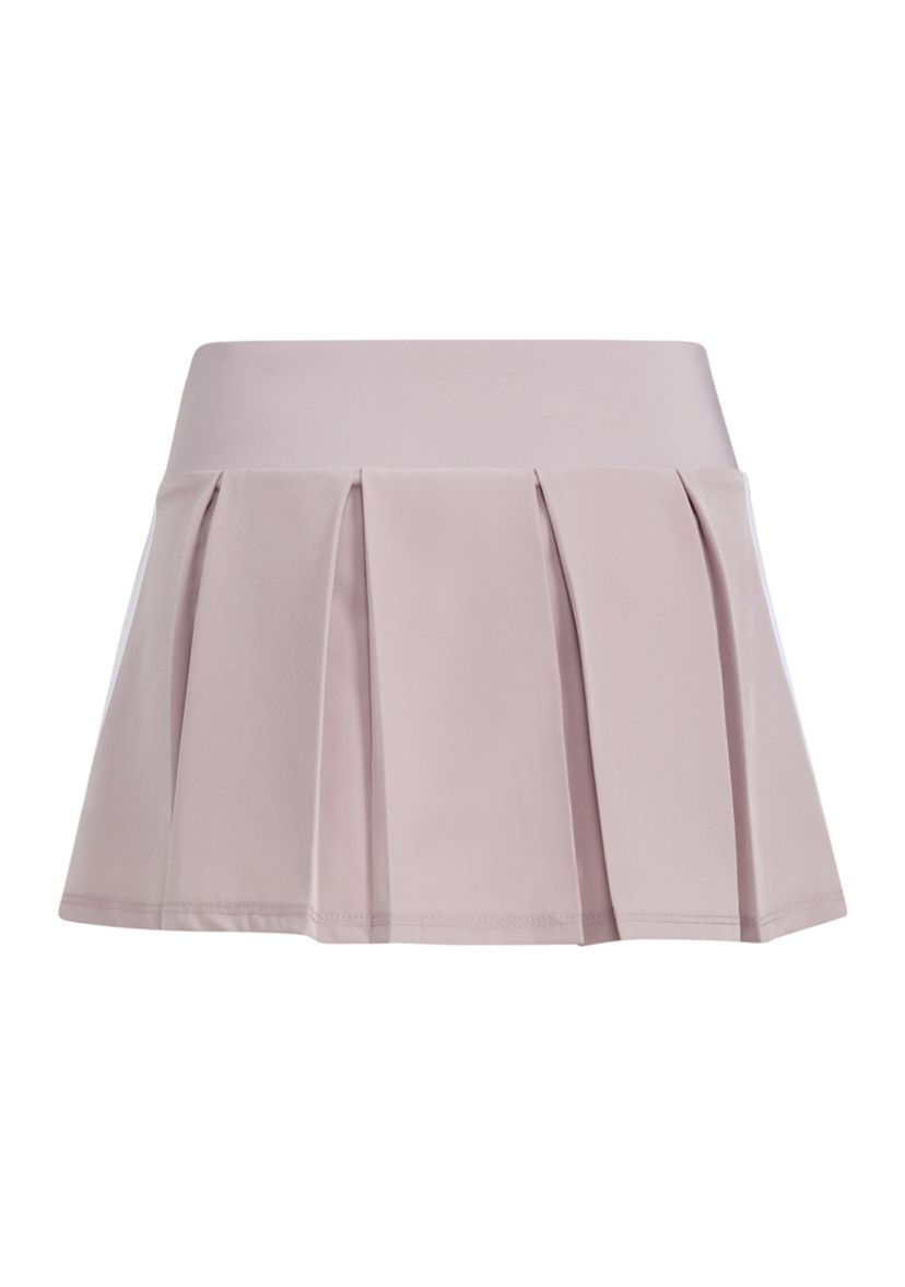 Girls 4-6x Detached Waistband 3 Stripes Pleated Stretch Woven Skort