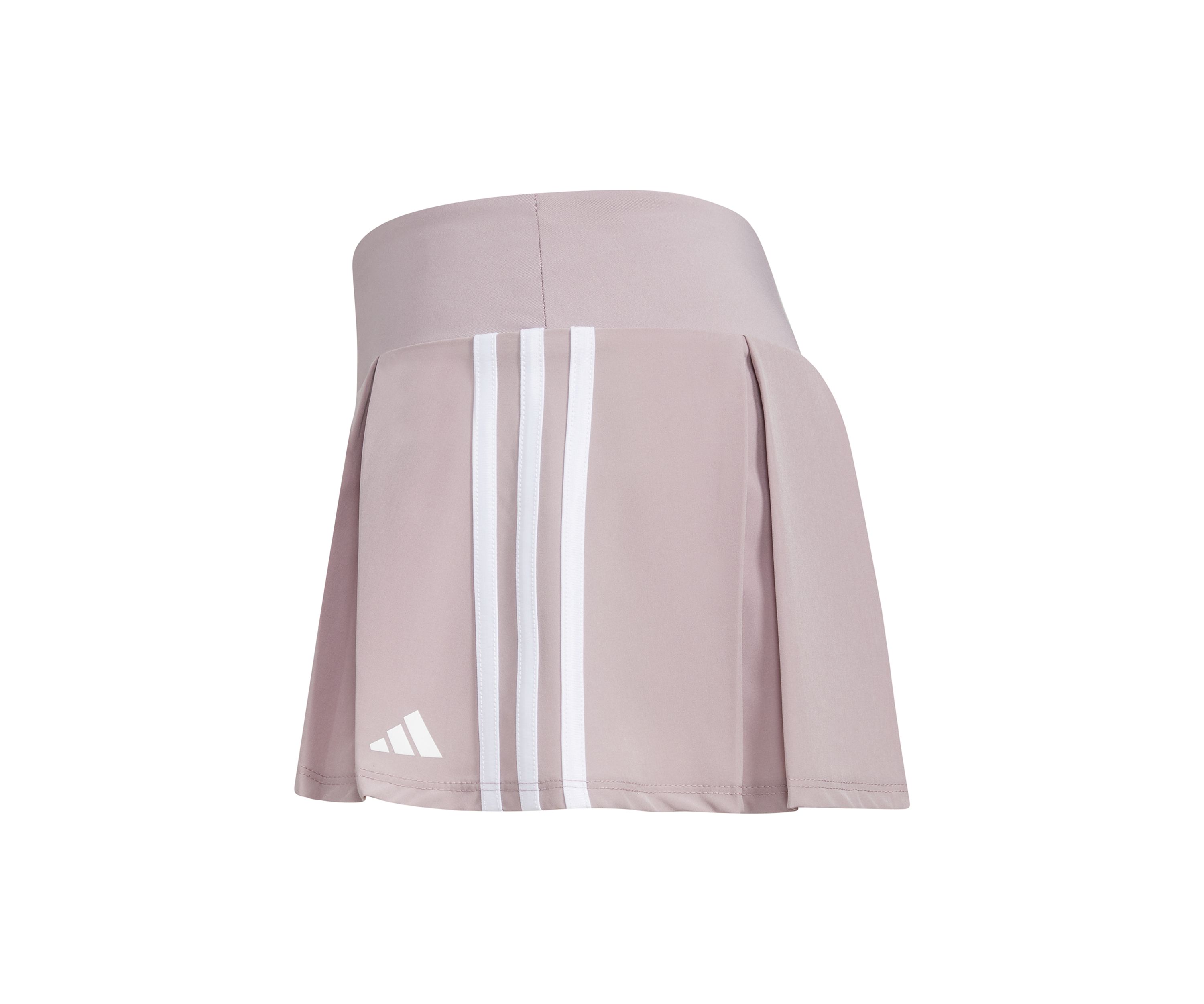 Girls 4-6x Detached Waistband 3 Stripes Pleated Stretch Woven Skort