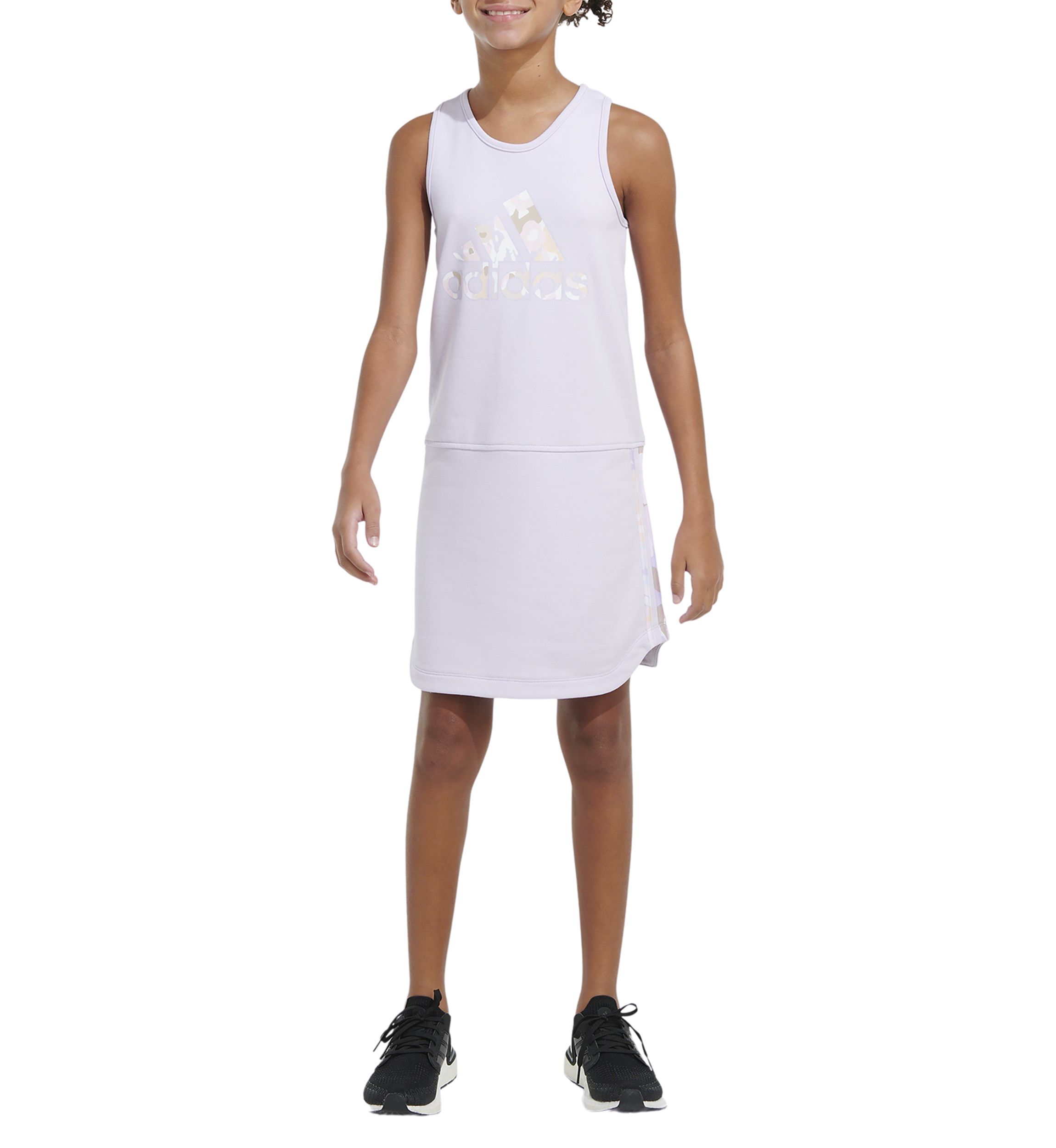 Girls 7-16 3 Stripe Tank Dress