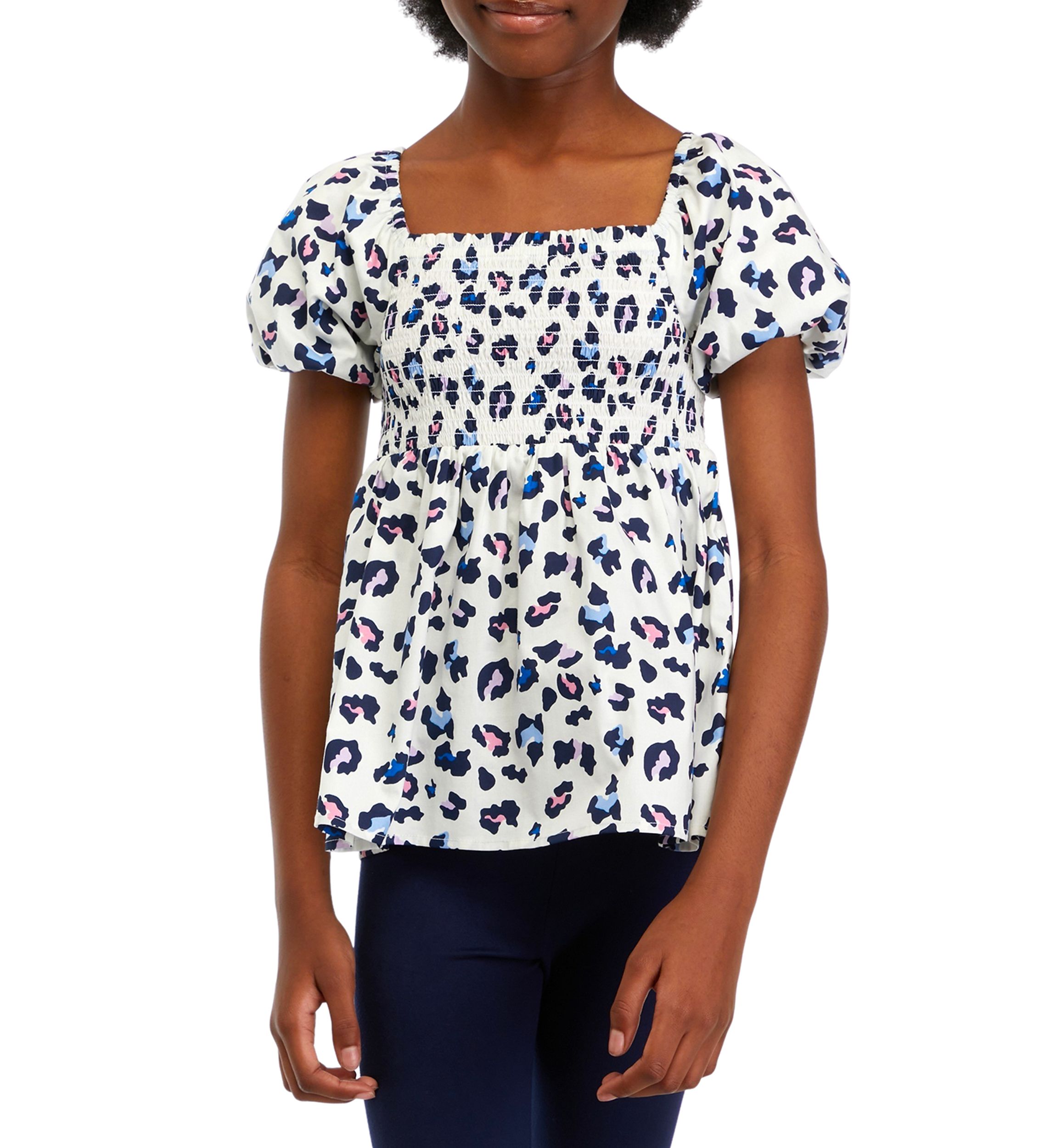 Girls 7-16 Smocked Top