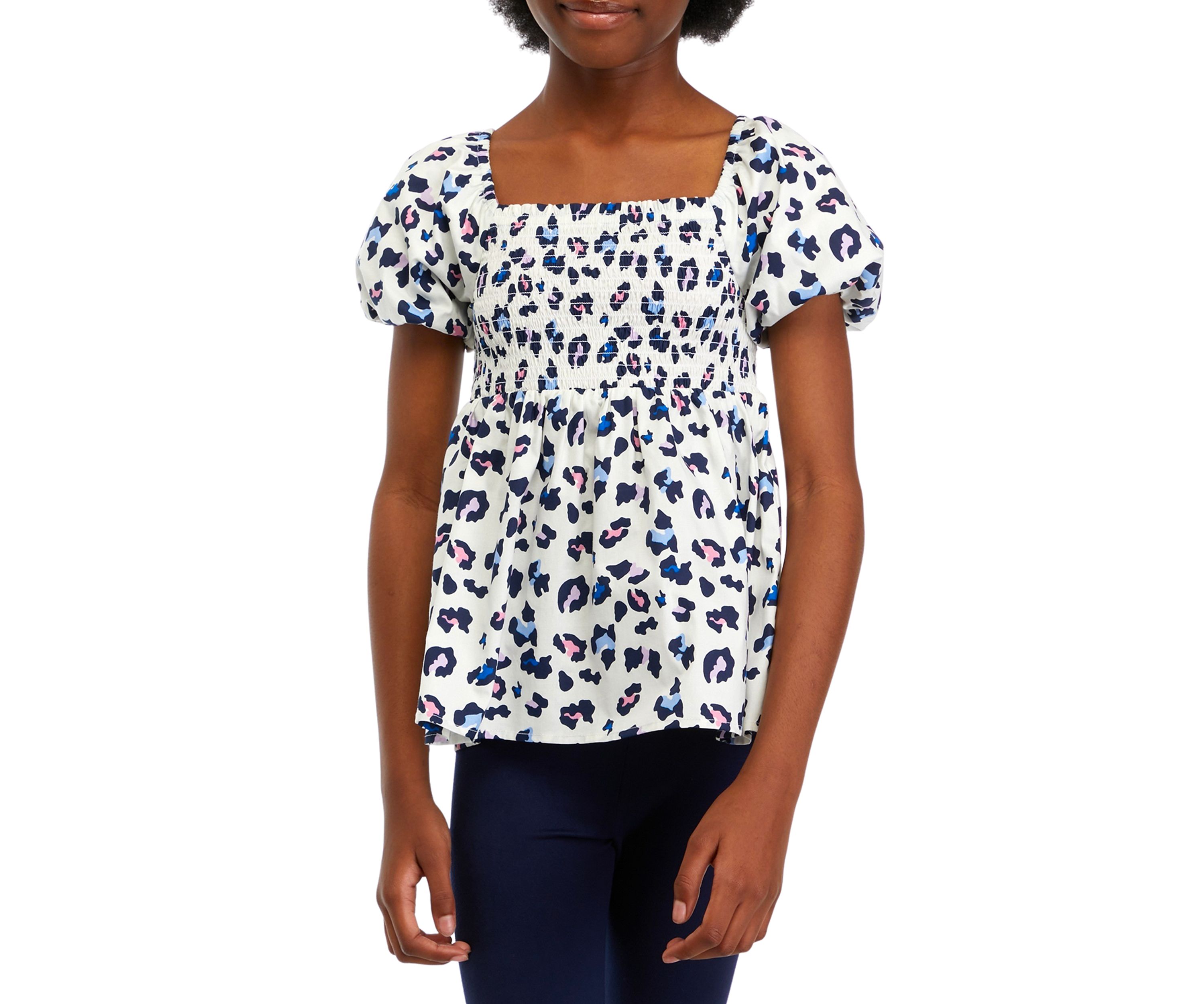 Girls 7-16 Smocked Top