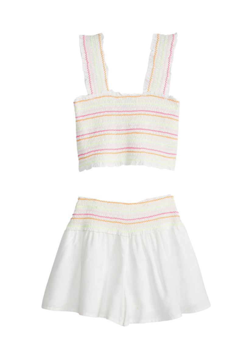 Girls 7-16 Smocked Set 